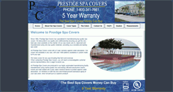 Desktop Screenshot of prestigespacovers.com